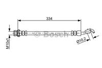 Bremsschlauch Hinterachse rechts Bosch 1 987 481 892