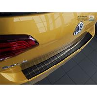 Zwart RVS Achterbumperprotector Volkswagen Golf VII HB 5-deurs 2012-2017 & 2017-Ribs'