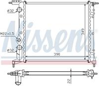 Kühler, Motorkühlung Nissens 639271