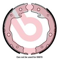 Bremsbackensatz, Feststellbremse Hinterachse Brembo S 83 568