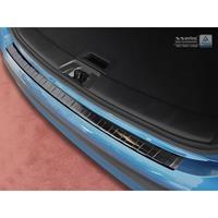 Zwart RVS Achterbumperprotector Nissan Qashqai II Facelift 2017-Ribs'