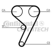 CONTITECH Zahnriemen CT608 Steuerriemen FIAT,ALFA ROMEO,LANCIA,TIPO 160,CROMA 154,TEMPRA 159,TEMPRA S.W. 159,164 164,DELTA I 831AB0,THEMA 834