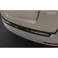 Zwart RVS Achterbumperprotector Skoda Octavia II Combi 2004-2013Ribs'