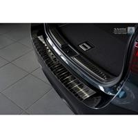 Zwart RVS Achterbumperprotector Toyota Avensis III Facelift 2015-Ribs'