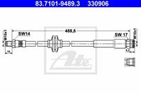 Bremsschlauch Hinterachse ATE 83.7101-9489.3