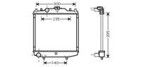 RADIATEUR SUZUKI ALTO vanaf 1995