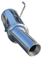 100% RVS Sportuitlaat Peugeot 206 1.4 (75pk) TOT 2000 102mm