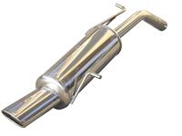 100% RVS Sportuitlaat Peugeot 207 1.6 16v THP (150pk) 120x80mm (Ø50mm)