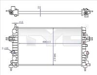 TYC Wasserkühler 725-0036-R Kühler,Motorkühler OPEL,ZAFIRA B A05,ASTRA H Caravan L35,ASTRA H L48,ASTRA H GTC L08,ASTRA H TwinTop L67,ZAFIRA B Van