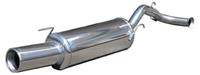 100% RVS Sportuitlaat Renault Clio I 1.2 (58pk) -1998 102mm