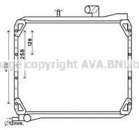 Kühler, Motorkühlung AVA UG2007