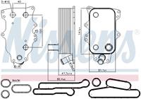 NISSENS Ölkühler 90737 Ölkühler, Motoröl FORD,TRANSIT MK-7 Kasten,TRANSIT MK-7 Bus,TRANSIT MK-7 Pritsche/Fahrgestell,TRANSIT CUSTOM Kasten