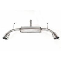 Dubbele RVS Sportuitlaat Alfa Romeo Giulietta HB 5-deurs 1.4 T 77/88/125kW 2010- 100mm