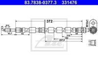 Bremsschlauch Vorderachse links ATE 83.7838-0377.3