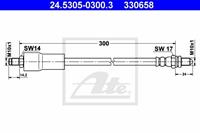 Bremsschlauch Hinterachse ATE 24.5305-0300.3