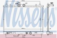 Radiator, motorkoeling NISSENS 68763