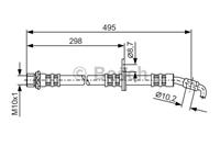 Bremsschlauch Vorderachse links Bosch 1 987 476 962