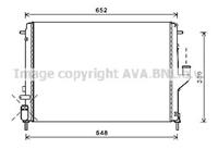 Kühler, Motorkühlung AVA RTA2478