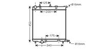 citroen RADIATEUR 207 14i AT/16i MT
