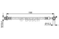 Bremsschlauch Hinterachse links außen Bosch 1 987 481 713