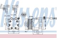 Kompressor, Klimaanlage Nissens 89139