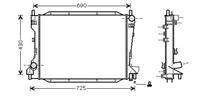 RADIATEUR JAGUAR S-TYPE 40i AT 98-