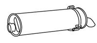 WALKER Endschalldämpfer 19074 ESD,Endtopf PEUGEOT,306 Schrägheck 7A, 7C, N3, N5