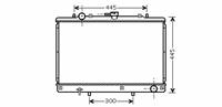 mitsubishi Radiateur Pajero2>4 25td Mt 90-00