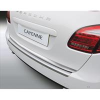 ABS Achterbumper beschermlijst Porsche Cayenne 5/2010-Ribbed'Brushed Alu' Look