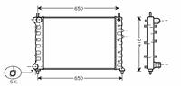 lancia RADIATEUR BENZINE 1,8 +/zonder AIRCO