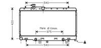 subaru RADIATEUR LEGACY 20i AT +zonder AIRCO 98 51002053