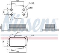 NISSENS Ölkühler 90811 Ölkühler, Motoröl CHRYSLER,LANCIA,GRAND VOYAGER V RT,VOYAGER Großraumlimousine RT