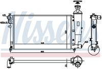 NISSENS Wasserkühler 61276 Kühler,Motorkühler PEUGEOT,CITROËN,106 II 1,SAXO S0, S1