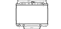 nissan RADIATEUR X-TRAIL 2 2-deursCi MT AC 01-