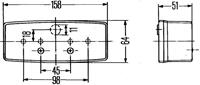 HELLA Heckleuchte 2SE 997 111-011  DEUTZ-FAHR,AGROPRIMA,AGROXTRA