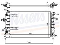 NISSENS Wasserkühler 63027A Kühler,Motorkühler OPEL,VAUXHALL,ZAFIRA B A05,ASTRA H Caravan L35,ASTRA H L48,ASTRA H GTC L08,ASTRA H TwinTop L67