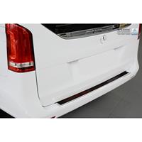 mercedes-benz RVS AchterbumperprotectorDeluxe' Mercedes Vito W447 2014- Chroom/Rood-Zwart Carbon