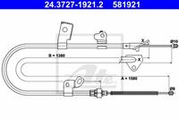 Seilzug, Feststellbremse hinten links ATE 24.3727-1921.2