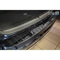 Zwart-Chroom RVS Achterbumperprotector Volkswagen Touran III 2015-Ribs'