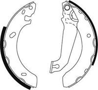 Bremsbackensatz Hinterachse ABS 8919
