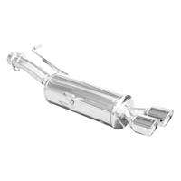 100% RVS Sportuitlaat Peugeot RCZ 1.6 THP 200pk 2010- 2x80mm X-Race