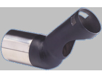 Uitlaatsierstuk RVS - rond 140mm - lengte 230mm - Diesel/TDi - 52-60mm aansluiting