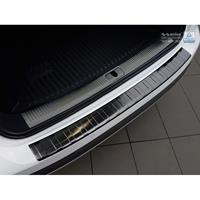 Zwart RVS Achterbumperprotector Audi A4 B9 Allroad 2016-Ribs'