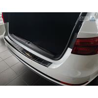 Zwart RVS Achterbumperprotector Audi A4 B9 Avant 2015-Ribs'