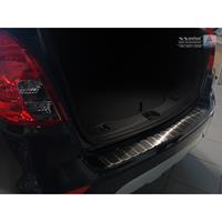 Zwart RVS Achterbumperprotector Opel Mokka X 2016-Ribs'