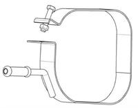 citroen Houder, uitlaatsysteem 80594