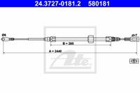 Seilzug, Feststellbremse vorne ATE 24.3727-0181.2