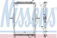 Kühler, Motorkühlung Nissens 63778A