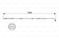 BOSCH Verschleißanzeige 1 987 473 507 Verschleißanzeige Bremsbeläge,Bremsbelagverschleiß BMW,7 F01, F02, F03, F04