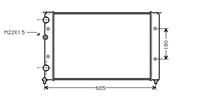 volkswagen RADIATEUR BENZINE 28 V6 -AUTO zonder AIRCO